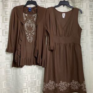 IZOD dress and sweater